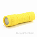 Mini -Promotion billiger Colsch Bauch Kunststoff Bunte LED tragbare kleine Sonnenlicht hell Taschenlampe Torch